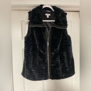 Calvin Klein Plush Black Vest